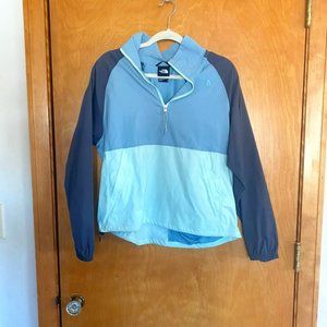The North Face Class V Windbreaker, Women's Medium, Blue Colorblock
